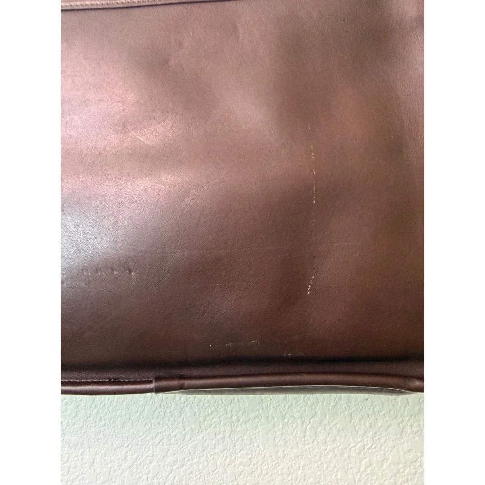 Vintage Coach Lexington Briefcase Mahogany Brown Leather Messenger Bag 5266